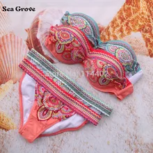 Women font b Bikini b font 2016 Sexy Padded Top Swimsuit font b Bikinis b font