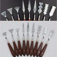 Набор ножей для рисования из 9 нержавеющей стали, специальный эффект, лопатка для художника