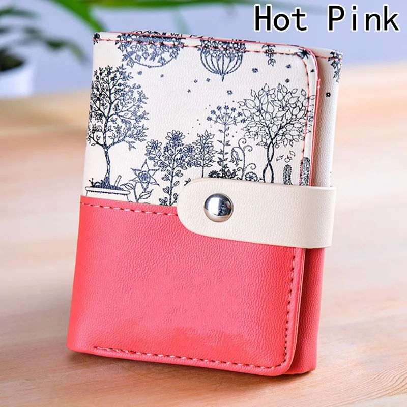 

Ladies Leather Money Bag Coin Purse Short Wallets Female Clutch Landscape Printing Luxury Brand Designer Coin Purses