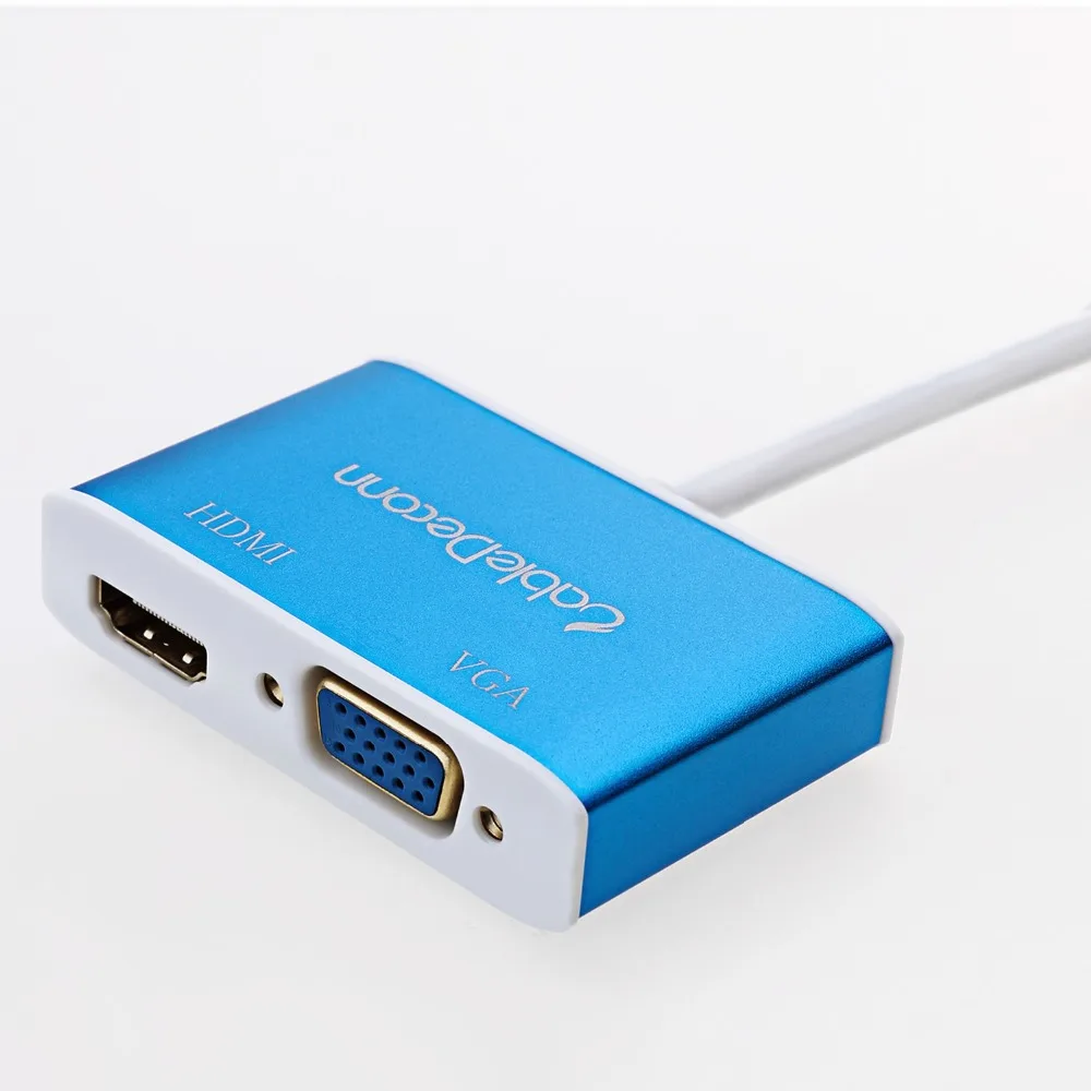 Thunderbolt mini displayport hub к HDMI 4K Mini DP VGA кабелю 2 в 1 для ноутбука с адаптером проектора