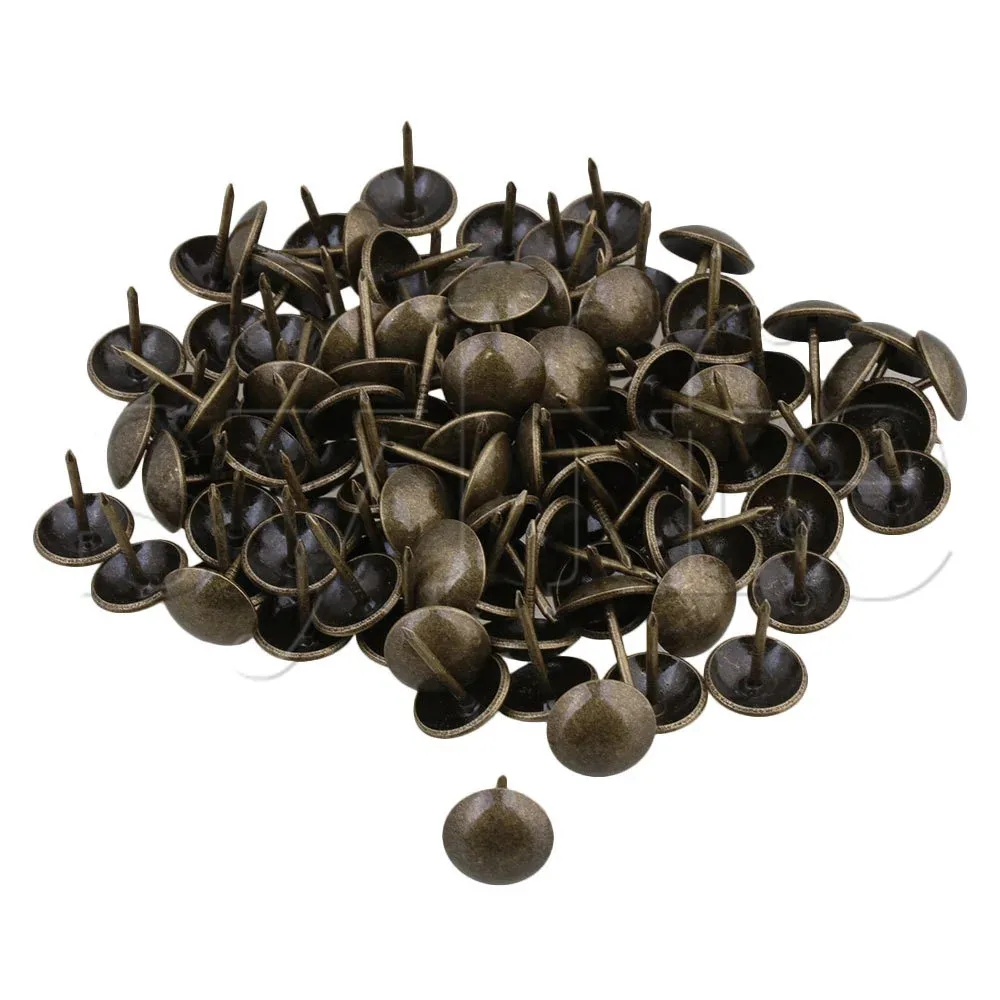 100PCS Wood Furniture Bronze Tacks Studs Pins 16mm Lengthfurniture