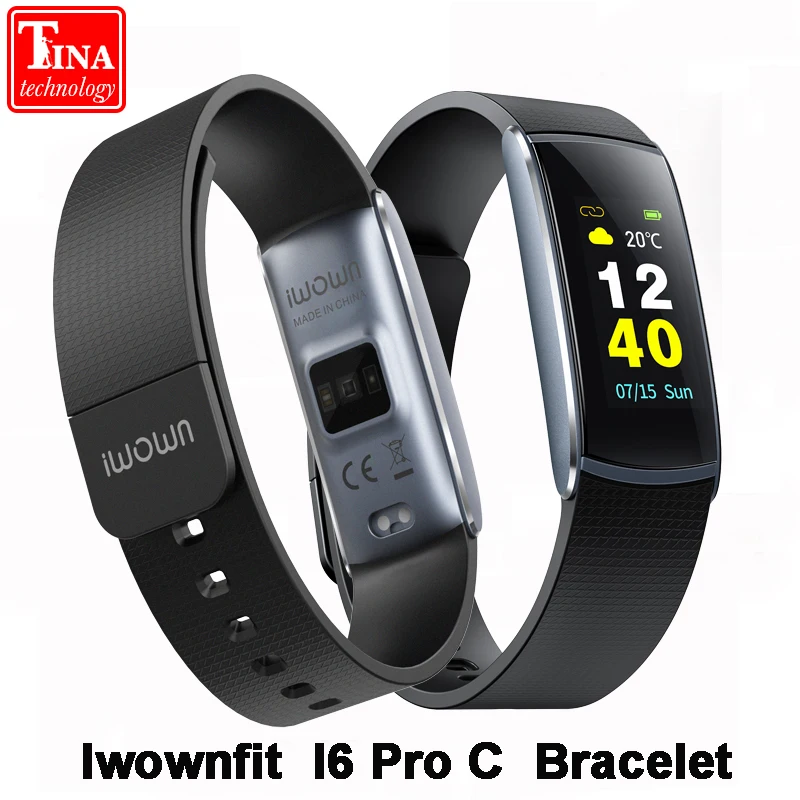 Новое поступление IP67 Водонепроницаемый iWOWNfit i6 Pro C умный Браслет фитнес браслет