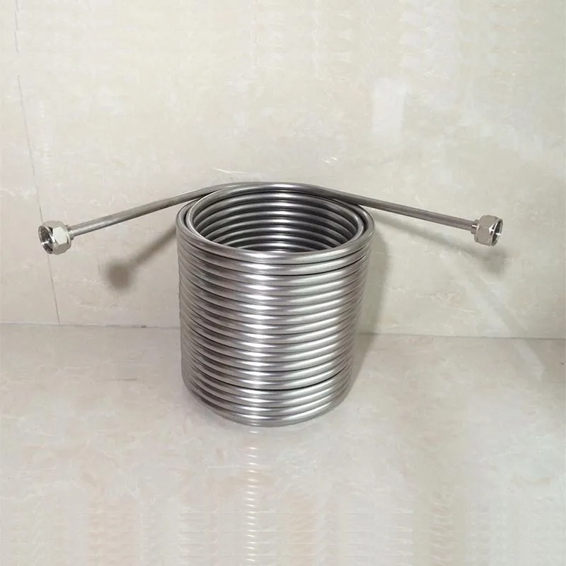 

21m Length Cooling Coil, Double Layer ,Food Grade 304 Stainless Steel, Jockey Box Coil With 5/8" Connector