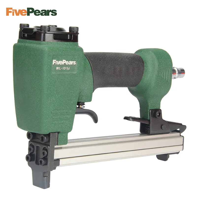 Online FivePears 1013J neumática de aire de la pistola grapadora herramienta Uña de Brad arma estilo U para muebles de sofá de madera