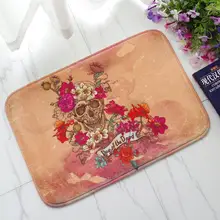 Kuso Террор Хэллоуин черепов цифровой печати Ковры Нескользящие Для ванной Коврики абсорбент Водонепроницаемый Домашний декор двери Коврики Спальня Коврики