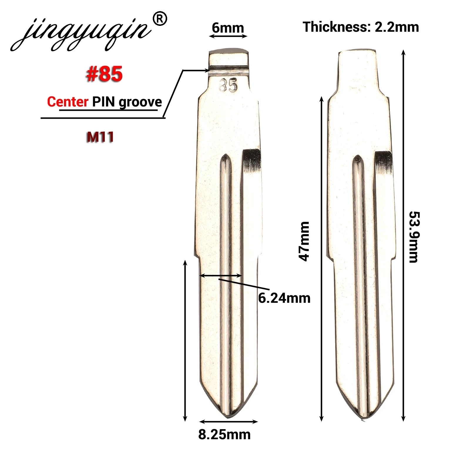 Ключ jingyuqin 15x Flip KD для CHERY A3 A5 FULWIN TIGGO E5 A1 COWIN EASTER QQ3 QQ6 A21 S21 43 44 51 55 59 63 78 84 лезвие|Ключ от