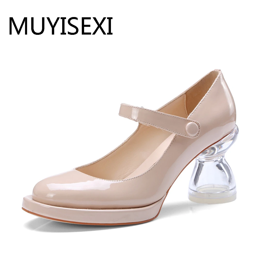 nude mary jane heels