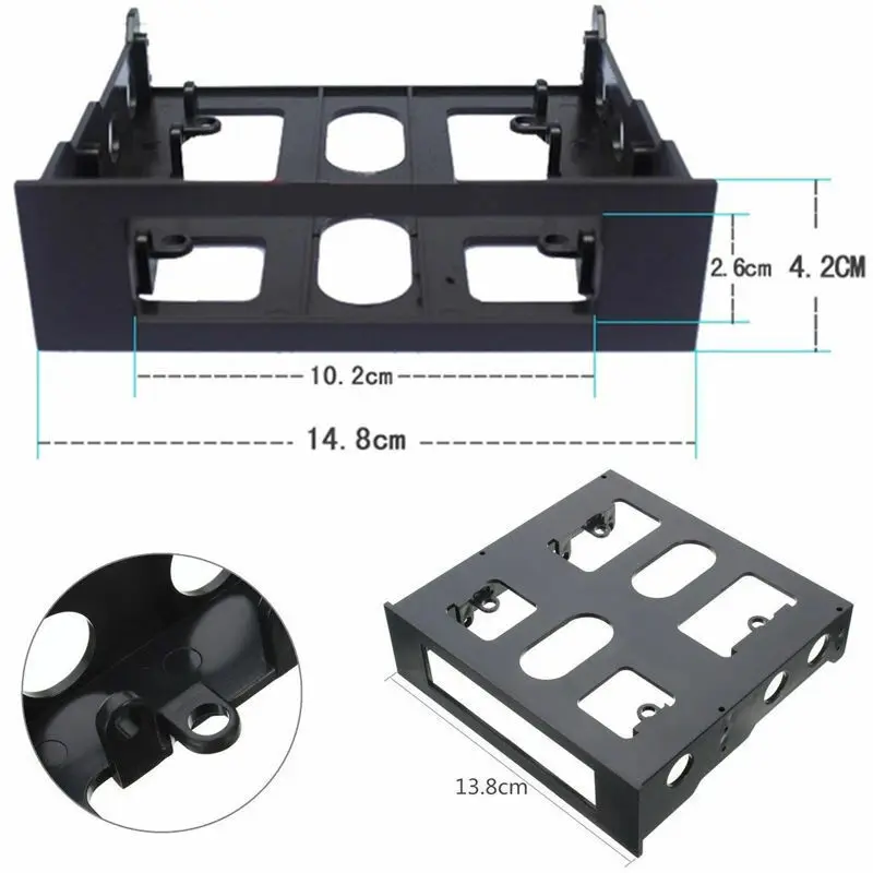 3," до 5,25" приводной отсек компьютерный ПК корпус адаптер Монтажный кронштейн USB концентратор флоппи