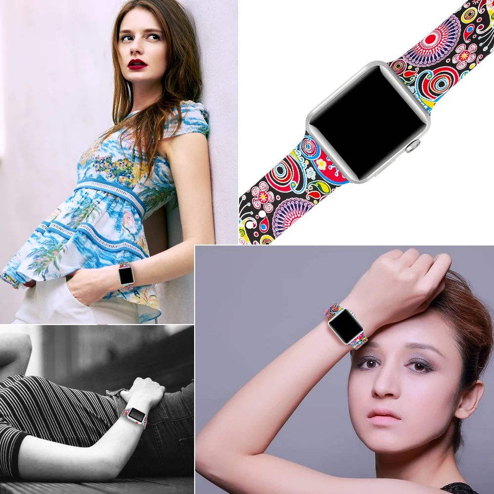 Ремешок для apple watch band correa apple watch 4 3 38 мм 42 мм iwatch band 44 мм 40 мм спортивный силиконовый браслет ремень reloj аксессуары