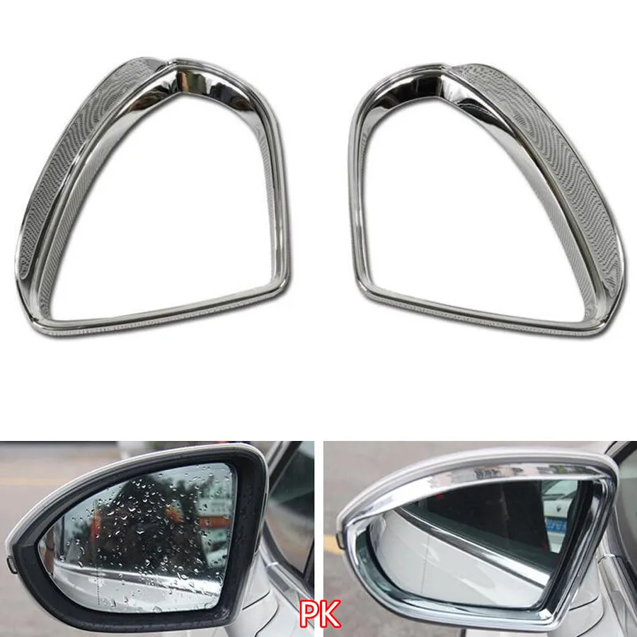 YAQUICKA 2x Car Front Side Exterior Rear View Mirror Eyebrow Rain