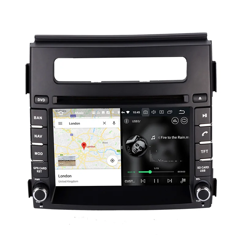 Cheap Belsee 2 Din 4GB 9.0 Android Car Radio Stereo Touch Screen GPS DVD Multimedia Player Head Unit Autoradio for Kia Soul 2012 2013 1