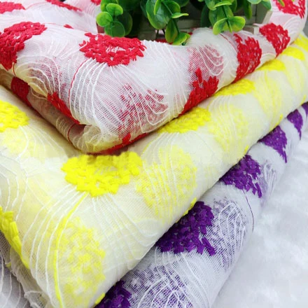 

Free shipping Nice African Nigerian Embroidery Polyester Lace Fabric For Party&Wedding Dress 5yards/lot French Net Lace Fabric