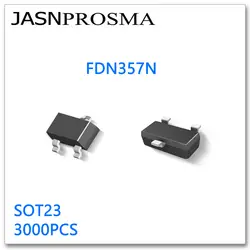 JASNPROSMA FDN357N SOT23 3000 шт N-Channel 20 V 30 V 1.9A высокое качество сделано в Китае FDN357 FDN