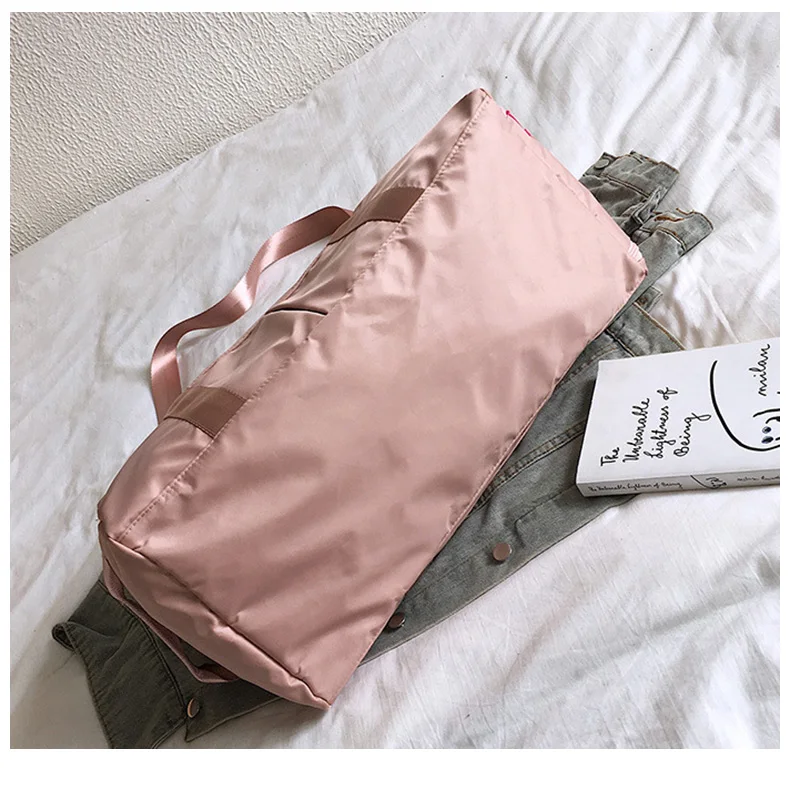 Оксфорд розовый вещевой мешок водонепроницаемый женские дорожные сумки выходные фитнес женские спортивные сумки Женская багажная сумка