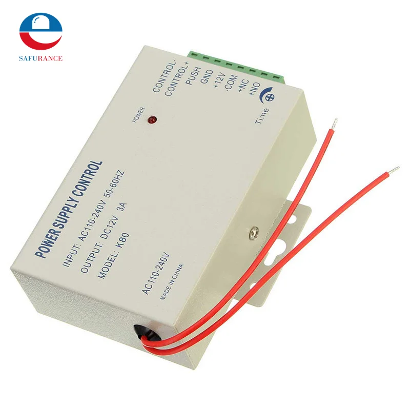 

DC 12V New Power Supply Control Switch Door Access Control System 3A / AC 110~240Val Working Temperature -20~+65degree