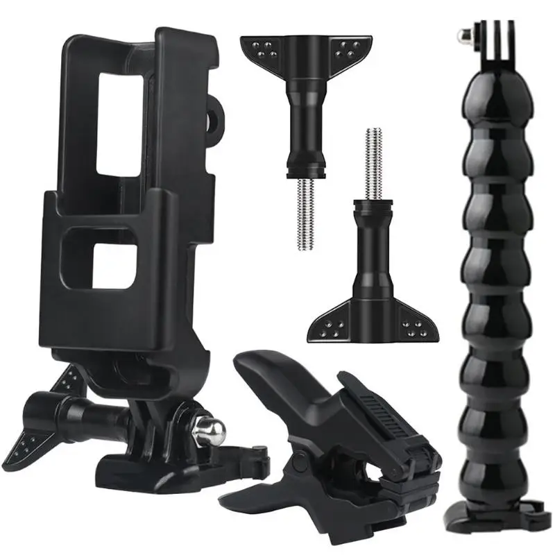 

Protective Cover Frame 1/4 Screw Selfie Stick Tripod Adapter for DJI Osmo Pocket with Clamp 8 Section Hose Base Monopod
