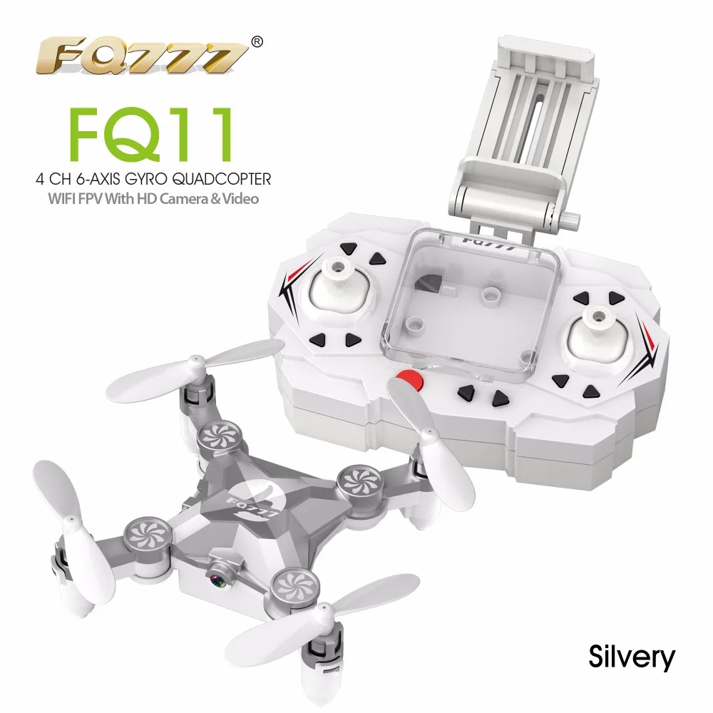 

WIFI Drone FQ777 FQ11W 2.4G 4CH 6-Axis Gyro WIFI FPV Mini Pocket Drone Rotatable RC Quadcopter W/ 0.3MP Camera