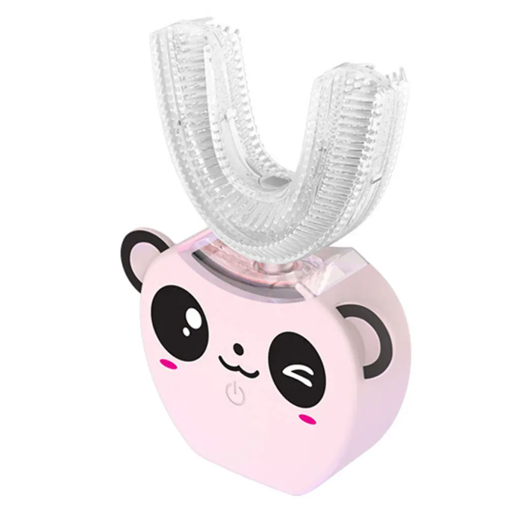 

Hygienic Silicone Anti Bacteria Automatic U Shape Sonic Mouth Cleaning Children Waterproof Soft Portable Electric Toothbrush