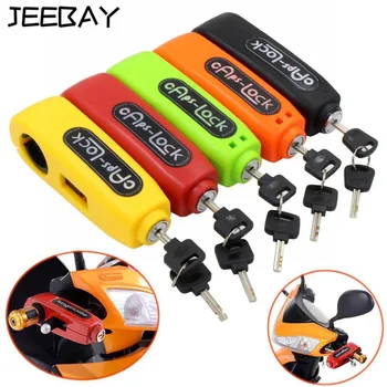 

New Motorcycle Lock Motorbike Scooter Handlebar Safety Lock racing Grip Brake Throttle Grip anti theft Protection Security Lock