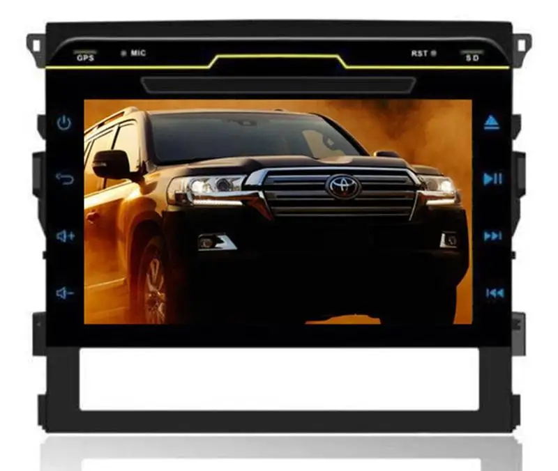 Perfect 10.1" Car DVD player with GPS(optional),audio Radio stereo,USB/SD,AUX,BT/TV,car multimedia headunit for Toyota LAND CRUISER 2016 0
