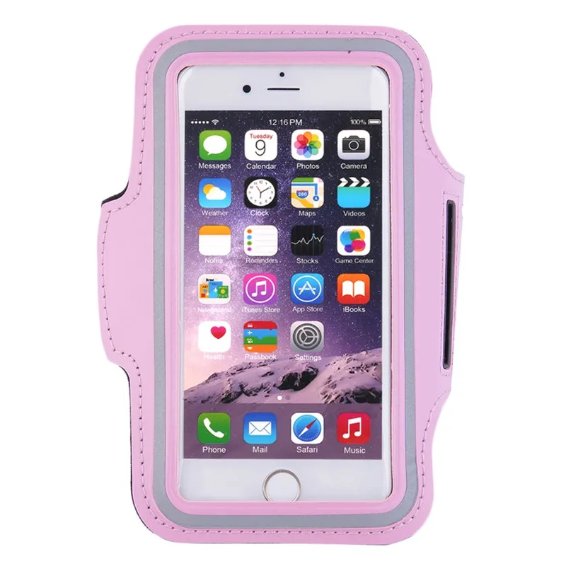 Новинка, сумки для бега, спортивные, для упражнений, для бега, для спортзала, нарукавная сумка, чехол, сумка для бега, для мобильного телефона s3 s4 s5 s6/s6 edge - Цвет: Pink