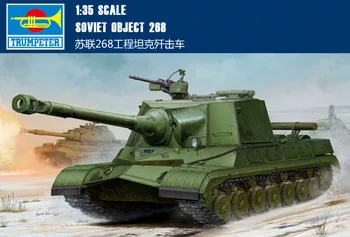 

Trumpet 05544 1:35 The 268 Project Of The Soviet Union Tank Destroyer Assembly Model Building Kits Toy