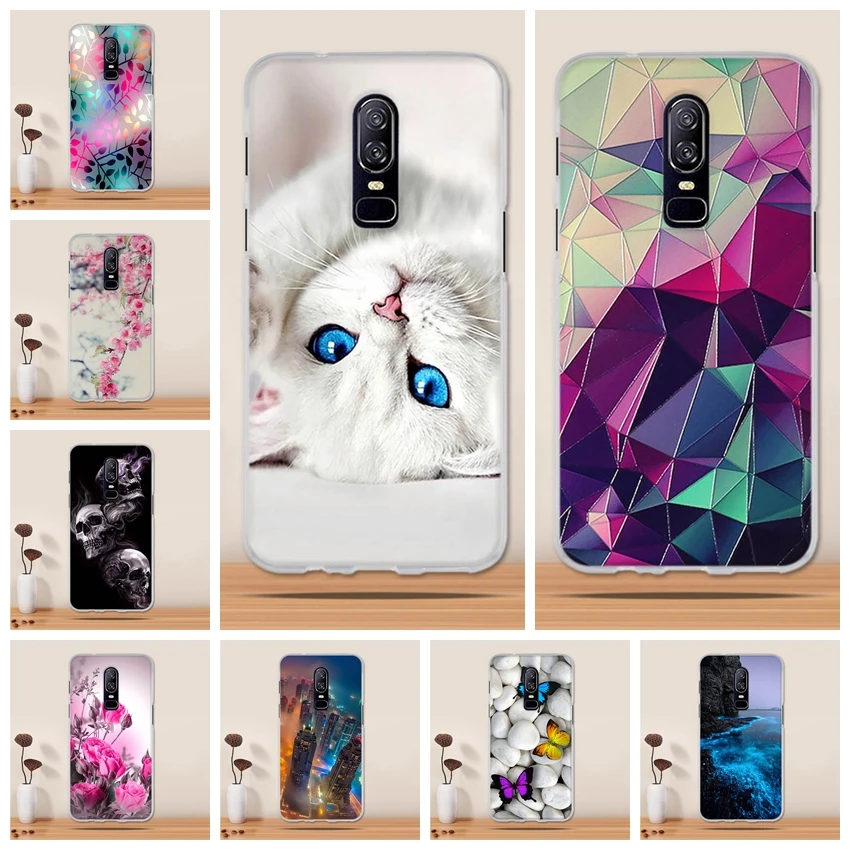 

For One Plus 6 OnePlus 6 1+6 Case Cover Clear TPU Soft fundas For One Plus 6 Case Silicone Coque Capa for One Plus 6 Case Cover