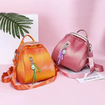 

Women Backpack PU Leather Shoulder School Anti-Theft Rucksack Ladies Travel Bag