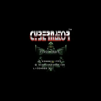 

Cybernator 16 bit Big Gray Game Card For NTSC Game Player Drop Shipping