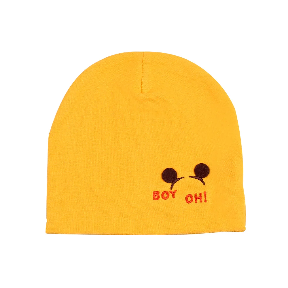 Cute Newborn Baby Tire Hat Cotton Soft Infant Beanie Comfortable Solid Beanie Hat For Boys Girls Spring Autumn Baby Boy Clothing (15)
