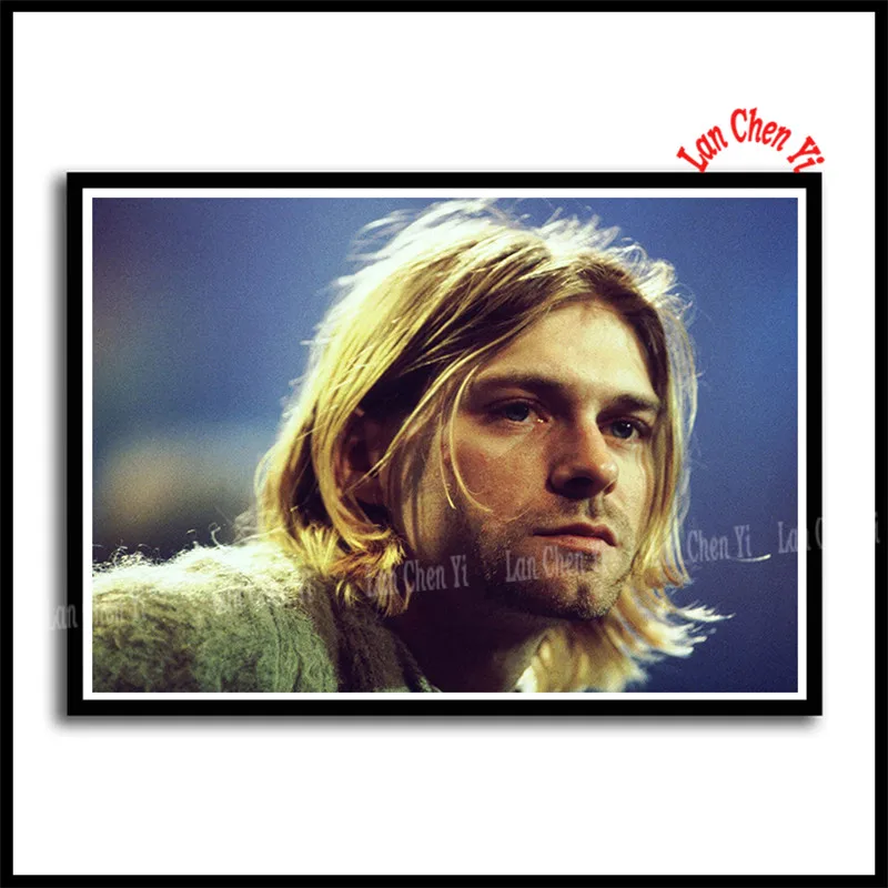 Nirvana певец плакат Курт Кобейн рок-музыка белая бумага с покрытием плакаты живопись Бар настенная декоративная живопись певец плакат