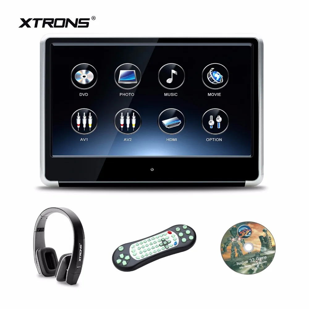 XTRONS 1 шт. монитор 11 6 дюймов HD цифровой TFT IPS сенсорный 1080P видео подголовник