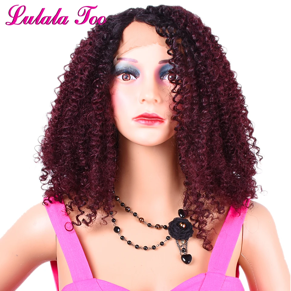 Burgundy wig