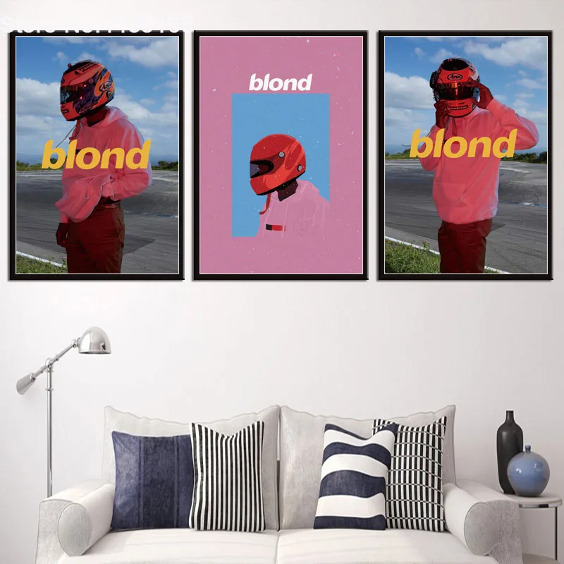 

Frank Ocean Blond Music Star Poster Canvas Painting Wall Art Picture for Living Room Home Decoration Posters and Prints