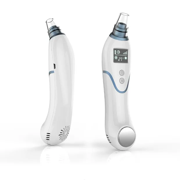 

2in1 Personal Facial Cleaner Vacuum RF ultrasound Suction Rechargeable Blackhead Remover Vacuum Nose Blackhead Remover Machine