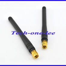 2 шт./лот 2-3dbi 433 МГц резиновая антенна с SMA штекер прямой разъем 11 см длиной