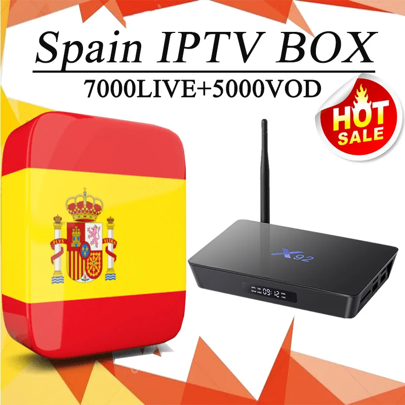 

x92 Best 4K Spanish iptv android TV box Europe French Spain Portugal Sweden Dutch Italy UK Germany Poland iptv 4k subscription