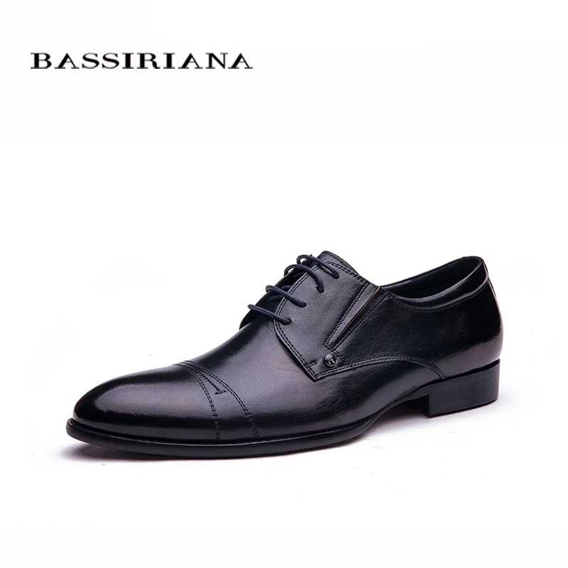 

BASSIRIANA Fashion Style Soft Shoe Men Shoes High Quality Brand Genuine Leather Shoes Men's 39-45