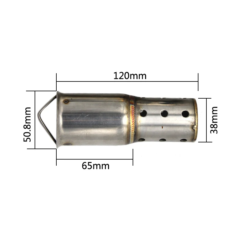 ZSDTRP 51 мм передний конец дБ убийца для мотоцикла Akrapovic глушитель дБ убийца катализатор глушитель шумоподавитель