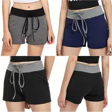 Женские дышащие спортивные шорты с эластичной резинкой на талии, тонкие широкие короткие шорты большого размера, спортивные шорты для фитнеса