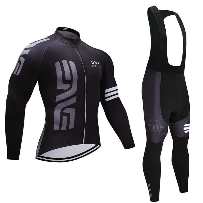 

Winter 2019 Black pro Cycling team JERSEY 9D pads Bike Pants set mens Ropa Ciclismo Thermal fleece Cycling wear Maillot Culotte
