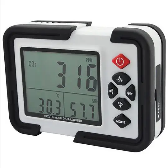 

Portable Digital CO2 Meter CO2 Monitor Detector HT-2000 Gas Analyzer 9999ppm CO2 Analyzers Temperature Relative Humidity Test