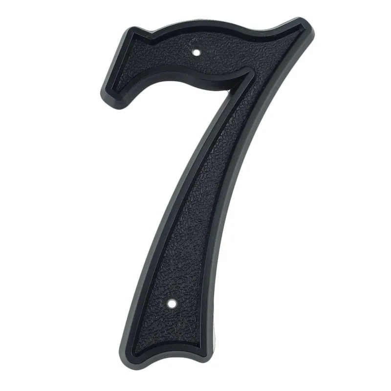 

Big House Number 139mm Height Door Address Number Digits ABS Plastic Black House Door Address Sign 5-1/2 inch. #7