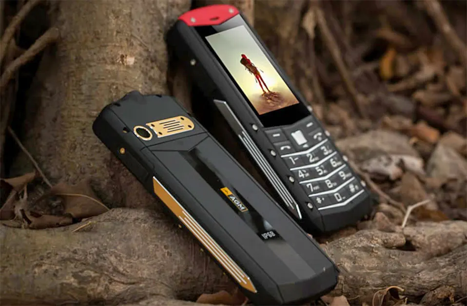 AGM M2 русская клавиатура IP68 водонепроницаемый ударопрочный пылезащитный 2G GSM телефон 2,4 дюймов SC6531DA 32MB+ 32MB 0.3MP 1970mAh мобильный телефон