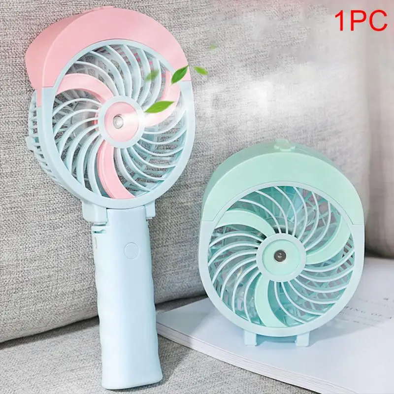 

USB Operated With Clip Rechargeable Quiet Mini Fan Folding Misting Handheld Desk