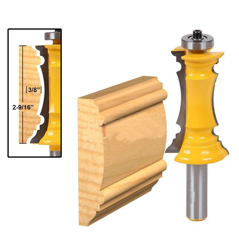 

2pcs 1/2 Inch Shank Bottom Wood Cleaning Bit Straight Router Bit Clean Milling Cutter Woodworking Bits Power Machine