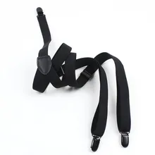 Новые мужские подтяжки 2,0 см Ширина 3 зажима и унисекс регулируемые платья джинсы брюки подтяжки клип на Подтяжки одежда аксессуары