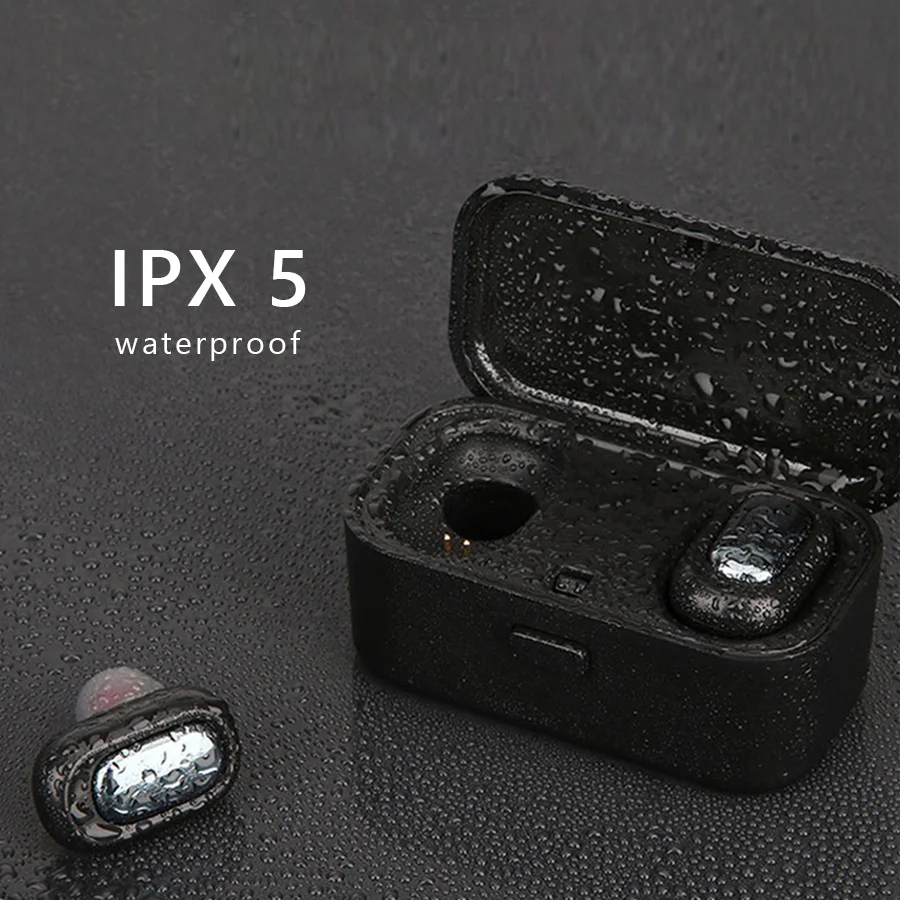 

CBAOOO TWS Bluetooth Earphone 5.0 Mini L18 Wireless Earbuds Touch Control Sport Ear Stereo Cordless Headset with Charging box