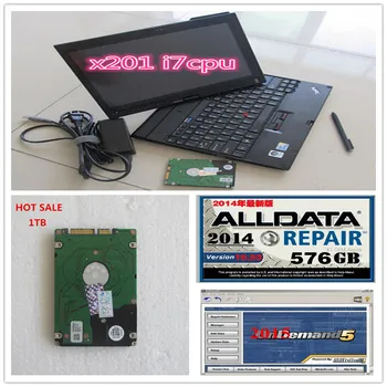 

Alldata auto repair software v10.53 2014 + Mitchell 5.8 2015 in 1TB HDD installed X201T Tablet (i7,4g) touch screen ready use