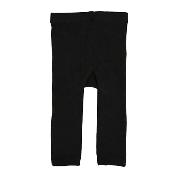 Детские леггинсы с ворсом для мальчиков; плотные эластичные штаны для маленьких девочек; универсальная одежда; 1 предмет; для От 1 до 6 лет - Цвет: Black